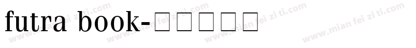futra book字体转换
